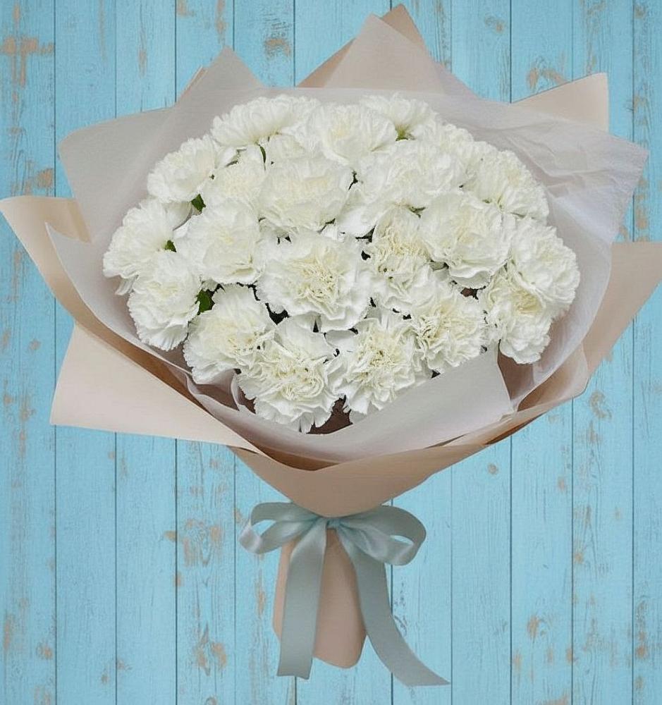 Букет цветов из: Гвоздики в Линда