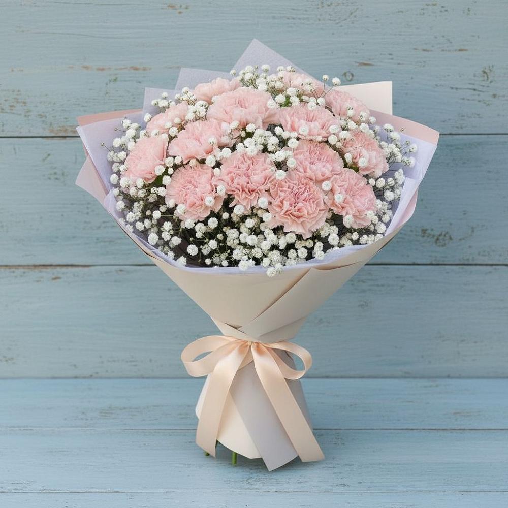 Букет цветов из: Гвоздики в Линда