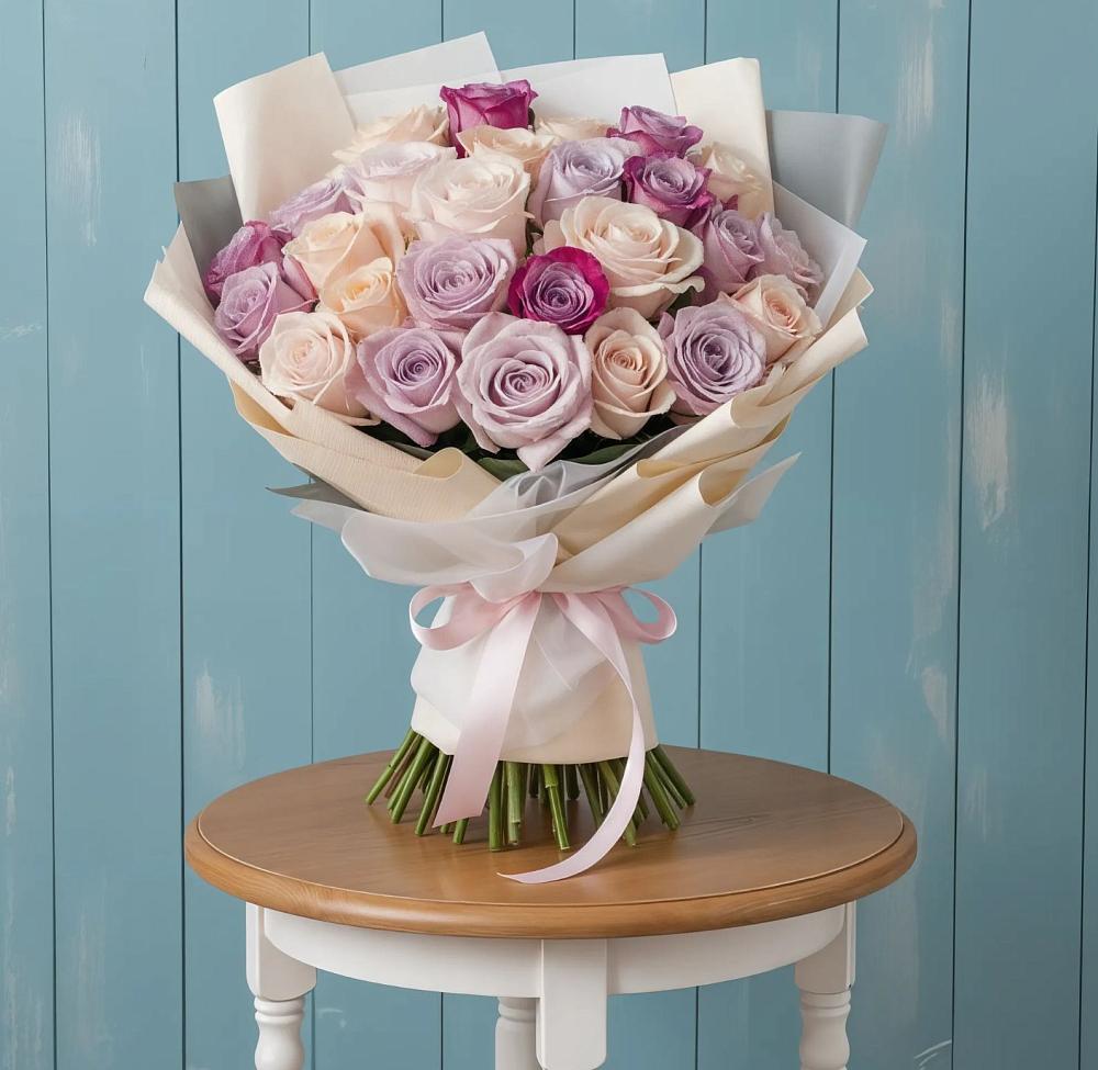 Букет цветов из: Розы в Линда