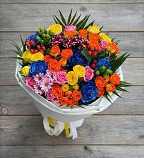 Букет цветов из:  Розы и Хризантемы в Линда