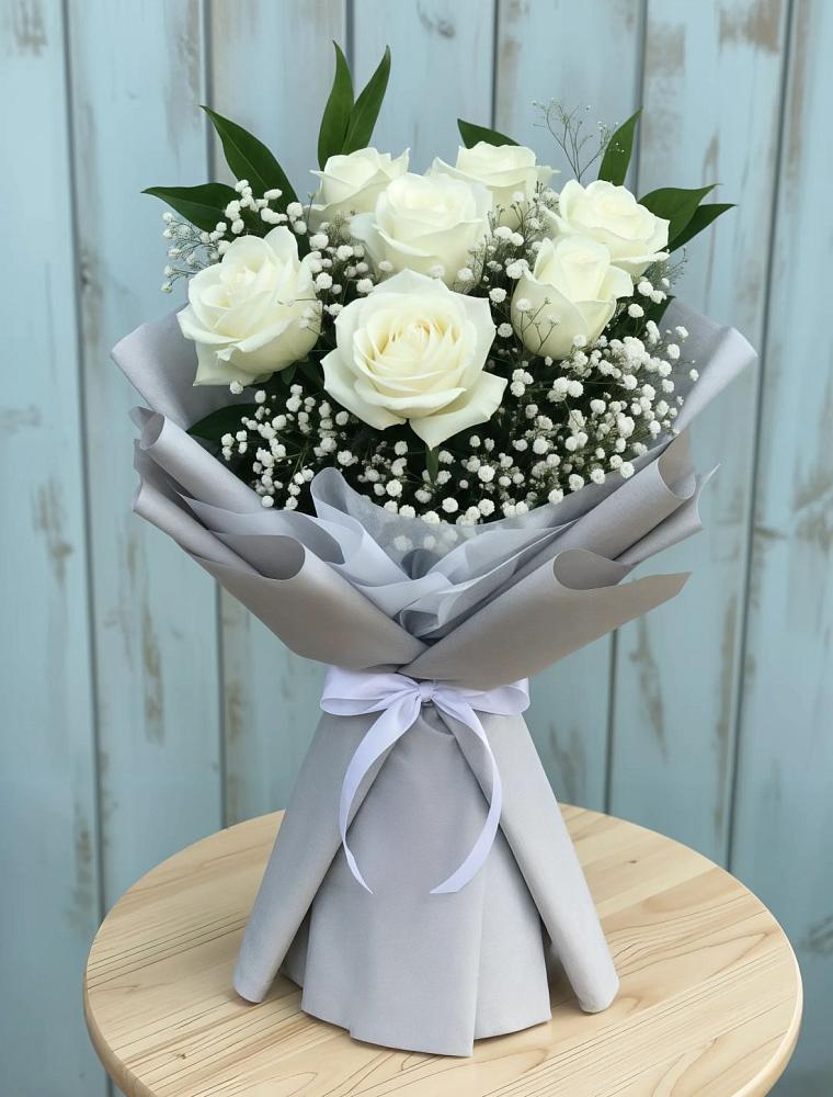 Букет цветов из: Розы в Линда