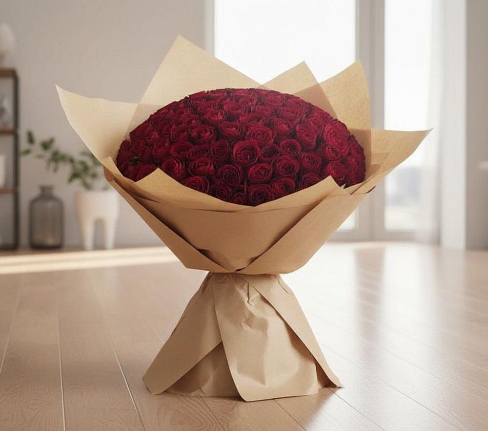 Букет 101 Красная роза в Линда