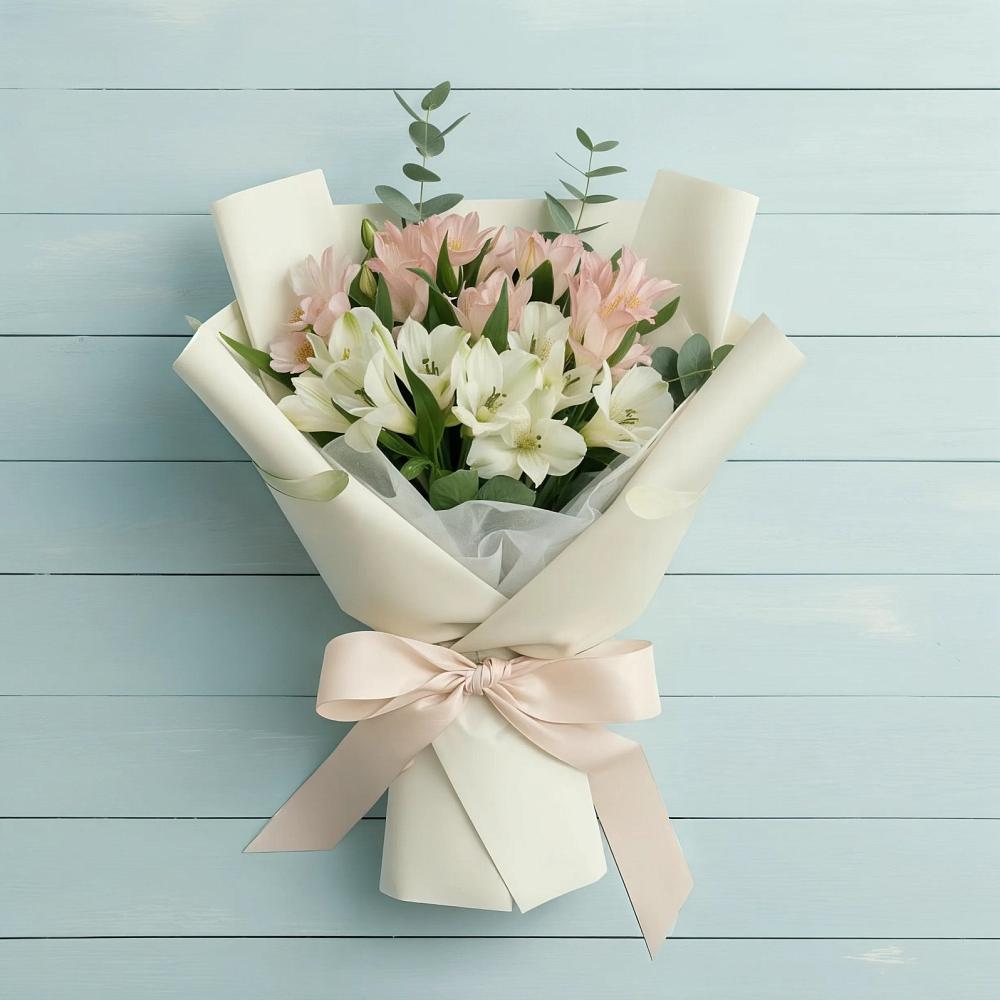 Букет цветов из: Альстромерии в Линда