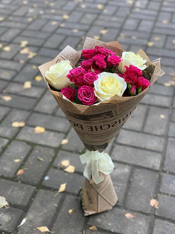 Букет цветов из: Розы в Линда