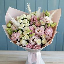 Букет цветов из:  Альстромерии и Розы #REPLACE_PRED# Линда