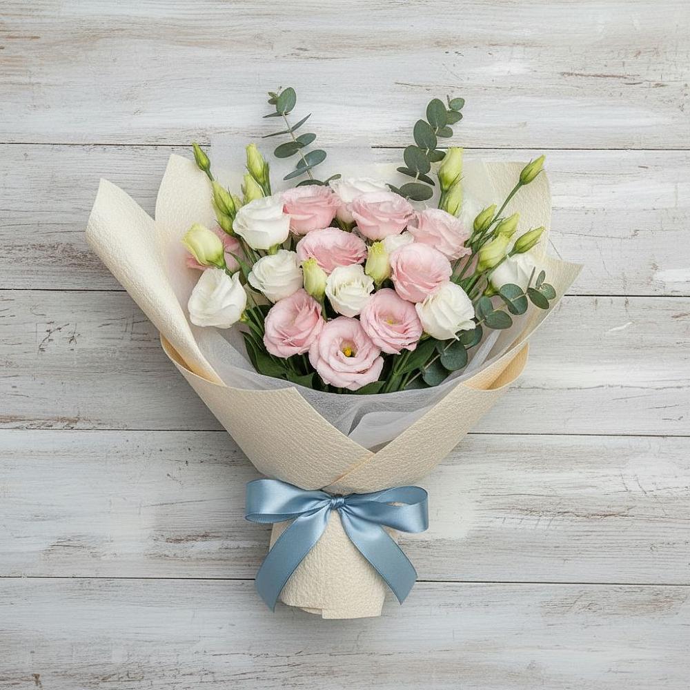 Букет цветов из: Лизиантусы в Линда