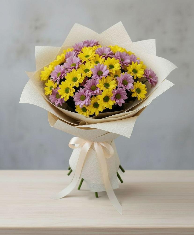 Букет цветов из: Хризантемы в Линда